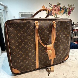 Authentic Louis Vuitton Monogram Luggage Weekender Bag Sirius Suitcase Lock Key